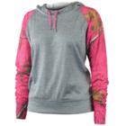 Women's Realtree Rise Fleece Funnel Neck Hoodie, Size: Medium, Black