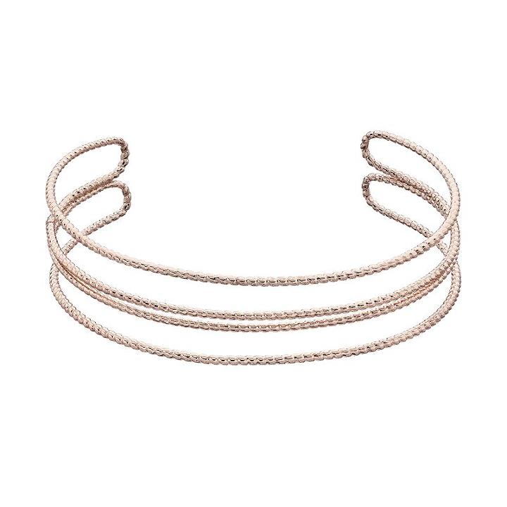 Lc Lauren Conrad Twisted Multi Row Cuff Bracelet, Women's, Brt Pink