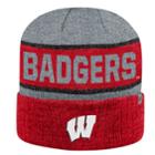 Adult Top Of The World Wisconsin Badgers Below Zero Ii Beanie, Adult Unisex, Med Red