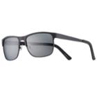 Men's Dockers Rubberized Wrap Polarized Sunglasses, Black