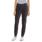 Women's Croft & Barrow&reg; Corduroy Leggings, Size: L Long, Grey (charcoal)