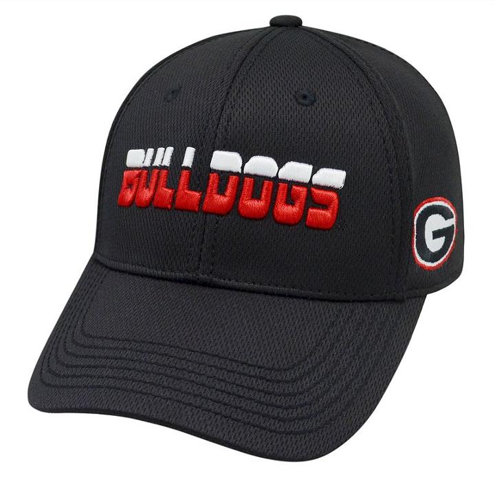 Adult Top Of The World Georgia Bulldogs Vigor One-fit Cap, Black