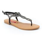 Unionbay Swirl Women's Slingback Sandals, Girl's, Size: 6, Black