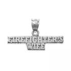 Insignia Collection Sterling Silver Firefighter's Wife Pendant, Women's, Multicolor