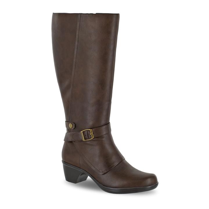 Easy Street Jan Women's Knee High Boots, Size: Medium (6), Brown