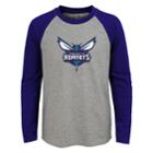 Boys 4-18 Charlotte Hornets Fadaway Tee, Size: 16-18, Grey
