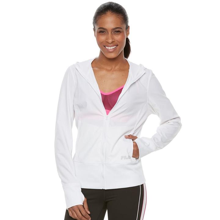 Women's Fila Sport&reg; Shirred Back Running Jacket, Size: Small, White