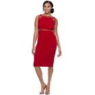 Plus Size Chaya Embellished Sheath Dress, Women's, Size: 14 W, Dark Red