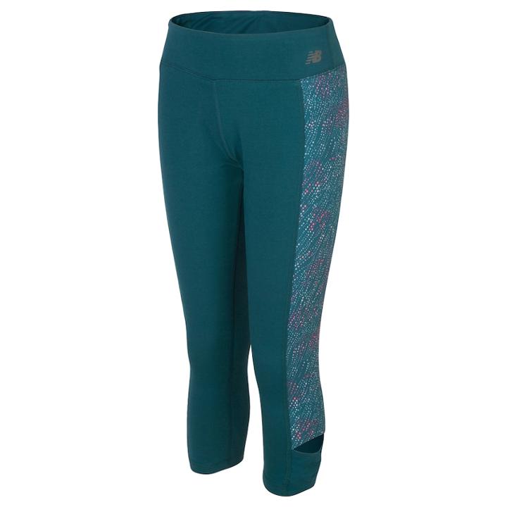 Girls 7-16 New Balance Moisture-wicking Performance Capri Tights, Size: 10-12, Med Green