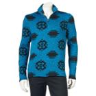 Men's Urban Pipeline Fleece Fleece Quarter-zip Sweater, Size: Medium, Dark Blue