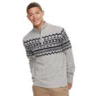 Men's Urban Pipeline&reg; Geo-pattern Quart-zip Sweater, Size: Xxl, Light Grey