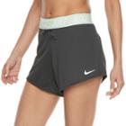 Women's Nike Dry Training Fold Over Shorts, Size: Medium, Grey Other