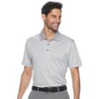 Men's Grand Slam Off Course Championship Striped Golf Polo, Size: Medium, Med Grey
