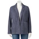 Plus Size Lc Lauren Conrad Cozy Blazer, Women's, Size: 2xl, Blue