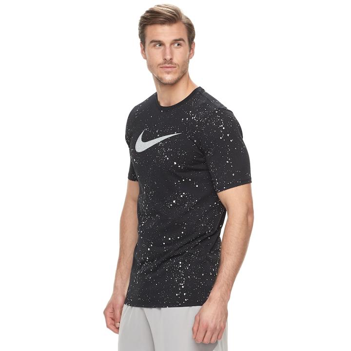 Big & Tall Nike Dry Speckled Basketball Tee, Men's, Size: Xl Tall, Grey (charcoal)