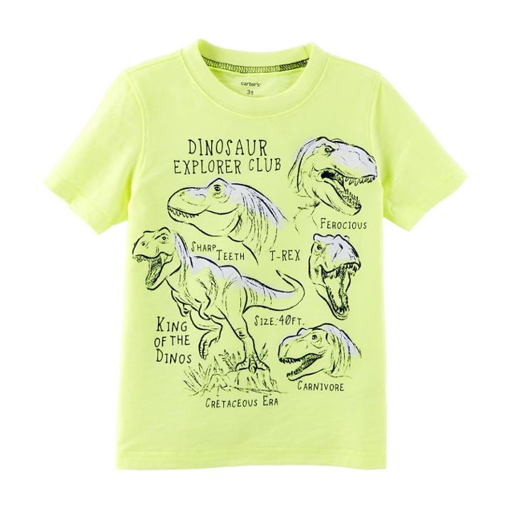 Boys 4-8 Carter's Dinosaur Explorer Club Graphic Tee, Size: 7, Yellow