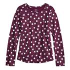 Girls 7-16 & Plus Size So&reg; Long Sleeve Core Tee, Size: 20 1/2, Drk Purple