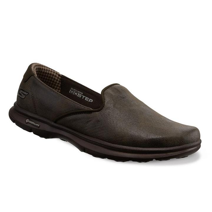 Skechers Go Step Untouched Women's Slip On Walking Shoes, Size: 7, Brown