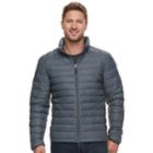 Men's Heat Keep Nano Modern-fit Packable Puffer Jacket, Size: Medium, Silver