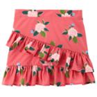 Girls 4-12 Carter's Floral Tiered Ruffle Skirt, Size: 8, Pink Flower Print