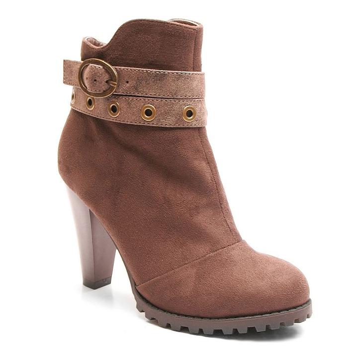Kisses By 2 Lips Too Too Lift Women's High Heel Ankle Boots, Girl's, Size: Medium (10), Brown
