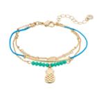 Lc Lauren Conrad Multi Strand Pineapple Bracelet, Women's, Green