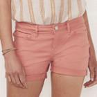 Women's Lc Lauren Conrad Cuffed Jean Shorts, Size: 12, Lt Orange