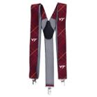 Men's Virginia Tech Hokies Oxford Suspenders, Red
