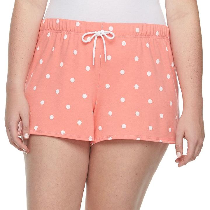 Juniors' Plus Size So&reg; French Terry Shorts, Size: 2xl, Lt Orange