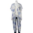 Mudd&reg; Long Floral Kimono, Women's, Blue