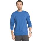 Men's Izod Advantage Sportflex Regular-fit Solid Performance Fleece Sweatshirt, Size: Large, Blue (navy)