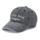 Women's So&reg; .but First Coffee Washed Denim Baseball Cap, Oxford