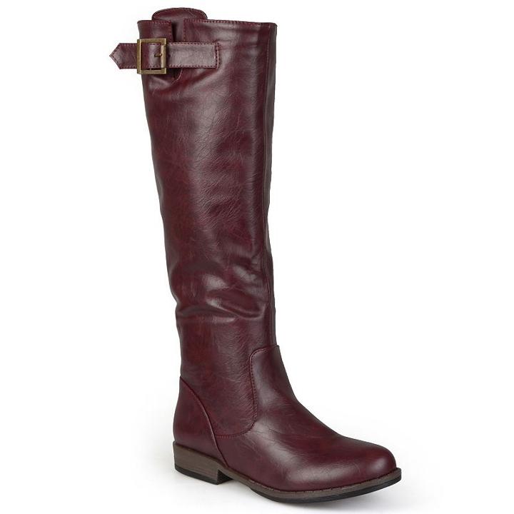 Journee Collection Amia Women's Riding Boots, Girl's, Size: 8.5, Red