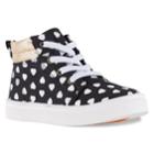 Oomphies Sam Toddler Girls' High Top Sneakers, Size: 9 T, Black Gold