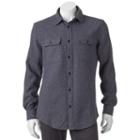 Men's Sonoma Goods For Life&trade; Donegal Modern-fit Button-down Shirt, Size: Medium, Blue (navy)