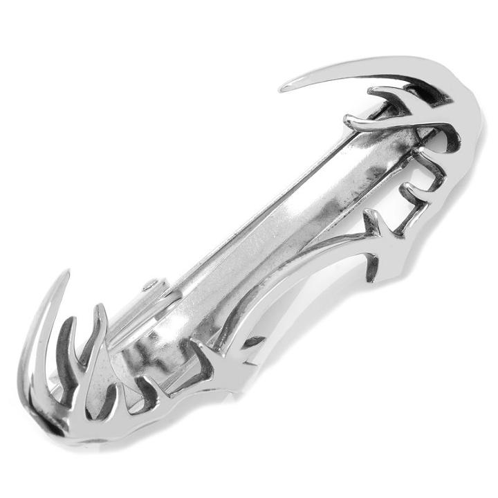 Antlers Tie Clip, Men's, Silver