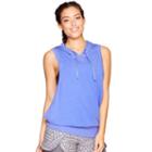 Women's Colosseum Commitment Sleeveless Hoodie, Size: Large, Dark Blue