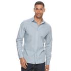 Men's Apt. 9&reg; Premier Flex Slim-fit Stretch Button-down Shirt, Size: Med Slim, Turquoise/blue (turq/aqua)
