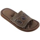 Men's Byu Cougars Memory Foam Slide Sandals, Size: Xl, Brown