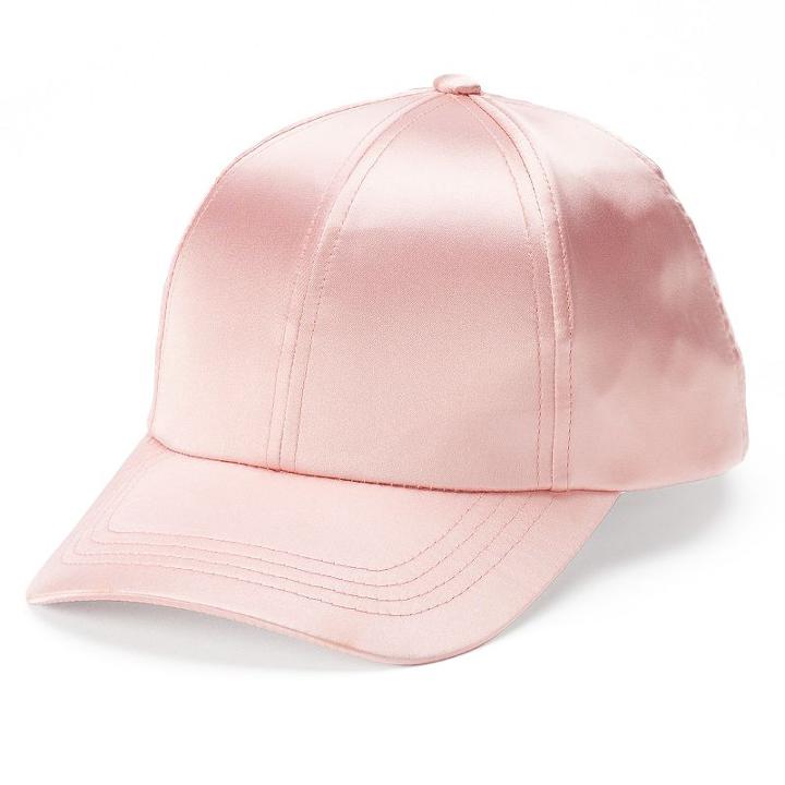 Women's Mudd&reg; Satin Baseball Cap, Lt Purple