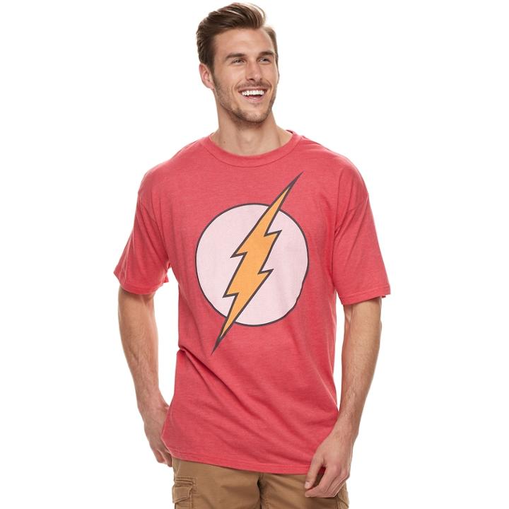 Big & Tall Dc Comics The Flash Logo Graphic Tee, Men's, Size: 2xb, Red