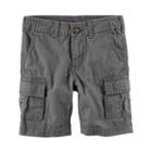 Baby Boy Carter's Solid Cargo Shorts, Size: 3 Months, Grey