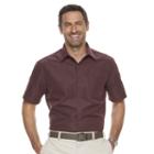 Men's Croft & Barrow&reg; Classic-fit Microfiber Easy-care Button-down Shirt, Size: Small, Red