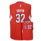 Boys 8-20 Adidas Los Angeles Clippers Blake Griffin Nba Replica Jersey, Boy's, Size: Xl(18/20), Red