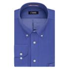 Men's Chaps Regular-fit Wrinkle-free Herringbone Dress Shirt, Size: L-34/35, Brt Blue