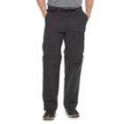 Men's Croft & Barrow&reg; Classic-fit Performance Stretch Belted Convertible Cargo Pants, Size: 42x32, Grey