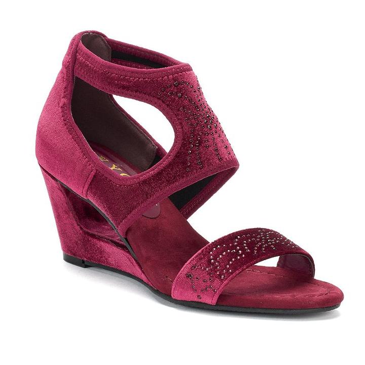 New Yok Transit Natural Pretty Women's Wedge Sandals, Size: Medium (8), Purple