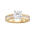 Forever Brilliant Lab-created Moissanite Engagement Ring In 14k Gold (1 1/2 Carat T.w.), Women's, Size: 8, White