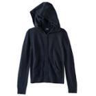 Girls 7-16 Chaps Lace Hooded Sweater, Girl's, Size: 16, Blue (navy)