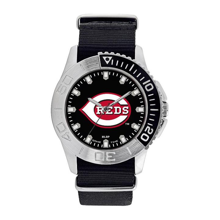 Men's Game Time Cincinnati Reds Starter Watch, Black